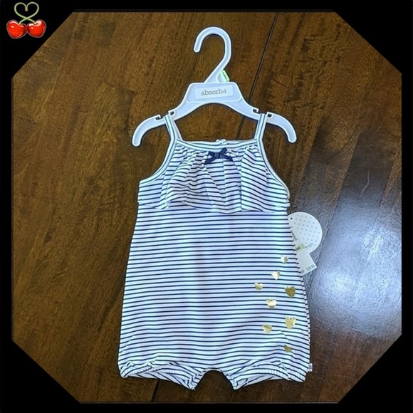 Absorba Other - 🍒NWT absorba soft knit romper outfit 💕